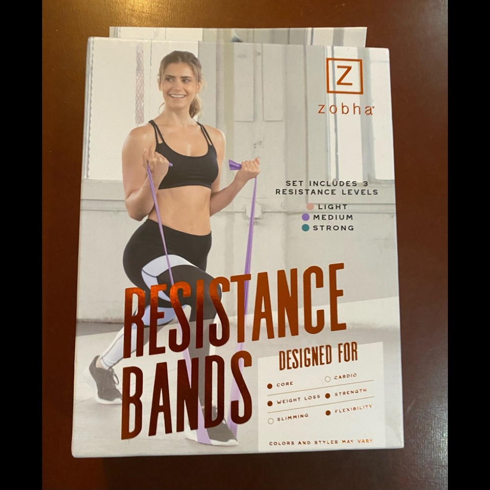 Zobha Resistance Bands 3 Levels of Resistance Designed for Core, Weight Losd